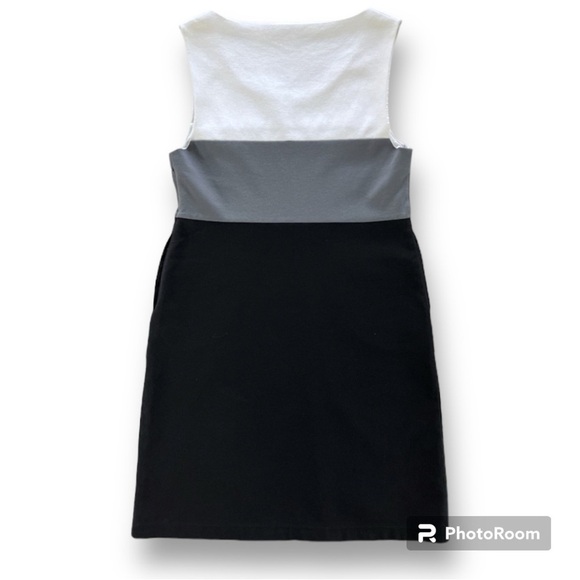 Theory Colorblock Audrey Sleeveless Dress with Pockets Sz 10 - Picture 3 of 17